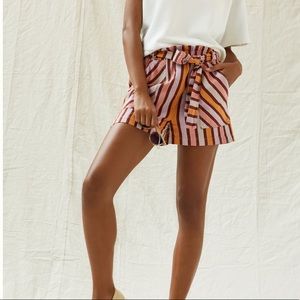 Belted Stripe Shorts from Anthropologie